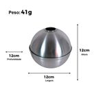 Forma Esfera Aluminio 12cm Diâmetro