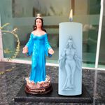 Molde de Silicone Iemanjá Vela de Orixá