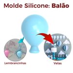 Molde de Silicone Balão de Ar Grande