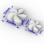 Forma de Silicone Flor de Jasmim 7 Cavidades para Velas e Sabonetes Artesanais