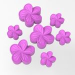 Forma de Silicone Flor de Jasmim 7 Cavidades para Velas e Sabonetes Artesanais