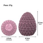 Molde de Silicone Ovo de Páscoa Florido