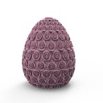 Molde de Silicone Ovo de Páscoa Florido