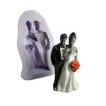 Molde de Silicone Casal de Noivos Humanos