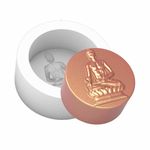 Molde de Silicone Redondo Buda Meditação