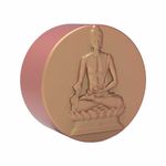 Molde de Silicone Redondo Buda Meditação