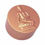 Molde de Silicone Redondo Buda Meditação