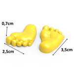 Forma de Silicone Pé de Bebê P