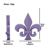 Molde de Silicone Flor de Lis M