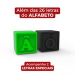 Molde de Silicone Alfabeto Letras Frente e Verso 28 Letras