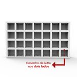Molde de Silicone Alfabeto Letras Frente e Verso 28 Letras