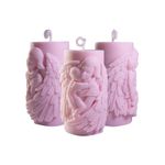 Forma de Silicone Mãe com Asas de Anjo Vela Lembrancinha Decorativa