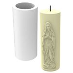 Molde de Silicone Virgem Maria Vela de Sete Dias