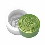 Molde de Silicone Redonda 100% Natural Folhas