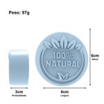 Molde de Silicone Redonda 100% Natural Folhas