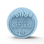 Molde de Silicone Redonda 100% Natural Folhas