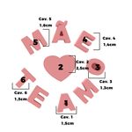 Forma de Silicone Mãe Te Amo 9 Cavidades