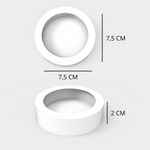 Molde de Silicone Redondo Grande p/ Velas e Sabonetes Artesanais