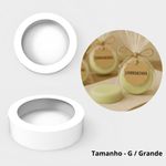 Molde de Silicone Redondo Grande p/ Velas e Sabonetes Artesanais