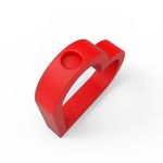 Molde de Silicone Vaso Coração Vazado com Furo para Tubo