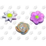 Molde de Silicone Flores 3Cav.