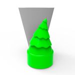 Molde de Silicone Arvore de Natal Geométrica Modelo 07