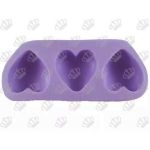 Molde de Silicone Coração Medio 3Cav.