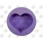 Molde de Silicone Coração Casal
