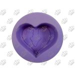 Molde de Silicone Coração Casal