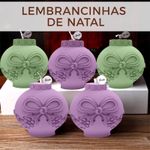 Molde de Silicone Mini Bola De Natal 5cm- Modelo 3