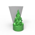 Molde de Silicone Arvore de Natal Geométrica Modelo 04