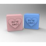 Molde de Silicone Quadrada Eu Te Amo ! Modelo 2