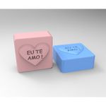 Molde de Silicone Quadrada Eu Te Amo ! Modelo 2