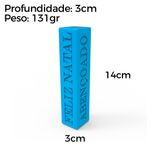 Molde de Silicone Vela Toco Feliz Natal Abençoado