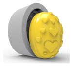 Molde de Silicone Ovo da Páscoa Corações