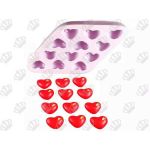 Molde de Silicone Coração C/ Gota 12Cav. P