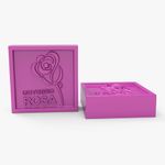 Molde de Silicone Outubro Rosa Quadrado
