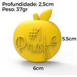 Molde de Silicone Maçã Melhor Professora