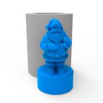 Molde de Silicone Papai Noel C/ Saco de Presentes- Pequeno