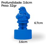 Molde de Silicone Papai Noel C/ Saco de Presentes- Pequeno