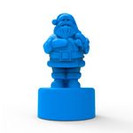 Molde de Silicone Papai Noel C/ Saco de Presentes- Pequeno
