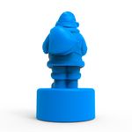 Molde de Silicone Papai Noel C/ Saco de Presentes- Pequeno