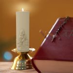 Forma de Silicone Mini Vela de Sete Dias Jesus Orando