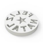 Molde de Silicone Mensagem Feliz Natal no Copo de Vela- Decoração Natalina