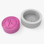 Molde de Silicone Outubro Rosa Redondo