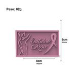 Molde de Silicone Retangular Outubro Rosa