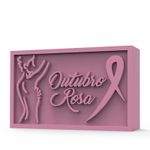 Molde de Silicone Retangular Outubro Rosa