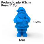 Molde de Silicone Papai Noel C/ Saco de Presentes- Grande