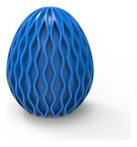 Molde de Silicone Ovo de Pascoa Ondulado