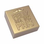 Molde de Silicone Quadrado Feliz dia dos Pais Mini Bigode
